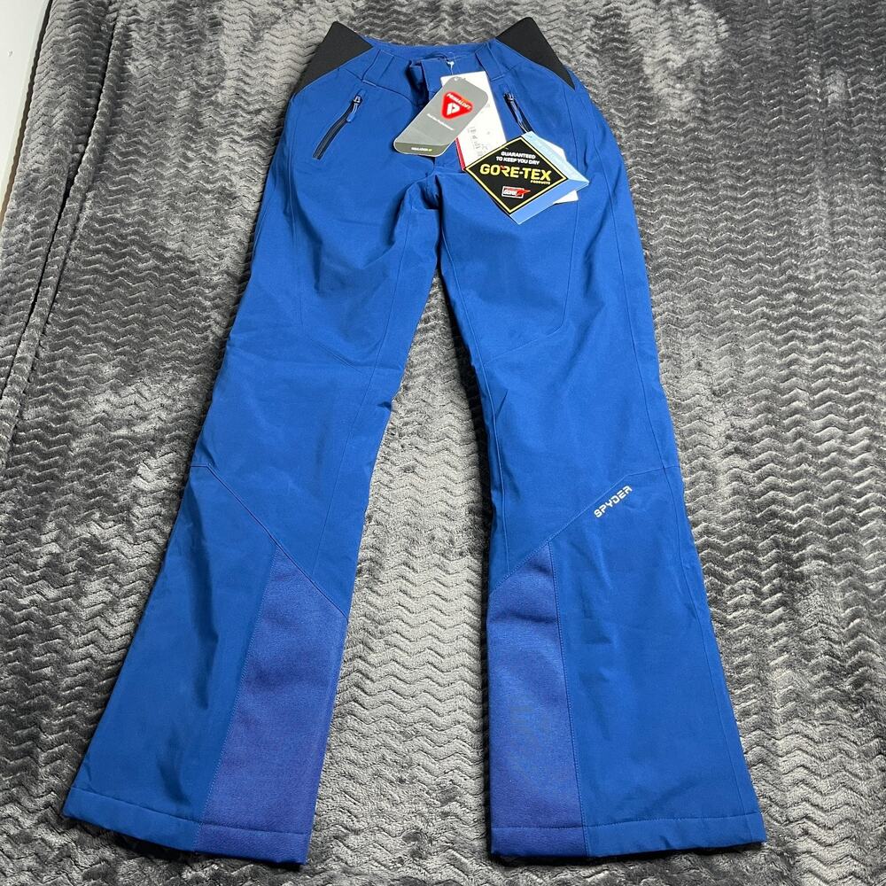 Spyder Women's Winner GTX blue Gore-Tex Insulated Ski Pants Size 0R NWT